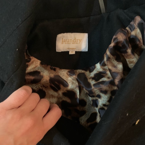 Brand new laundry by shelli segal black wool coat - Picture 4 of 4